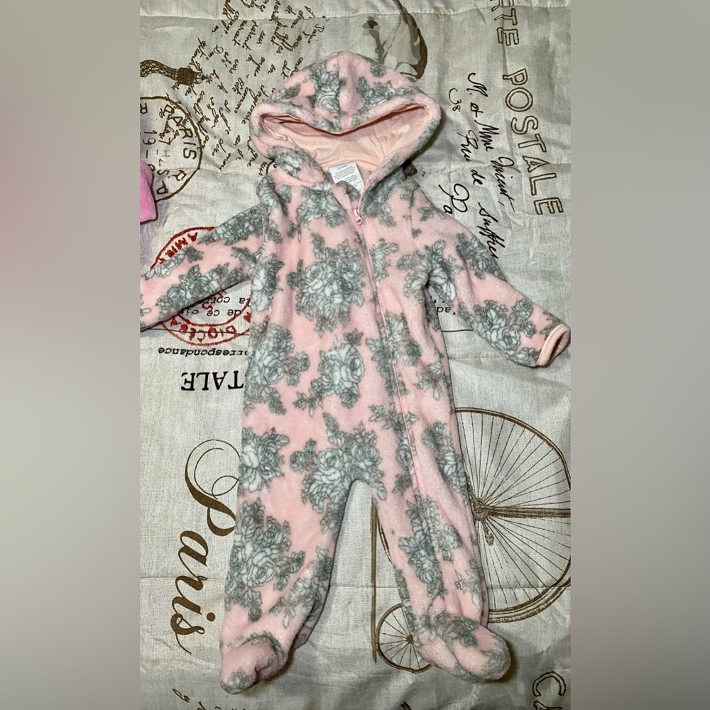Warm zipper onesie